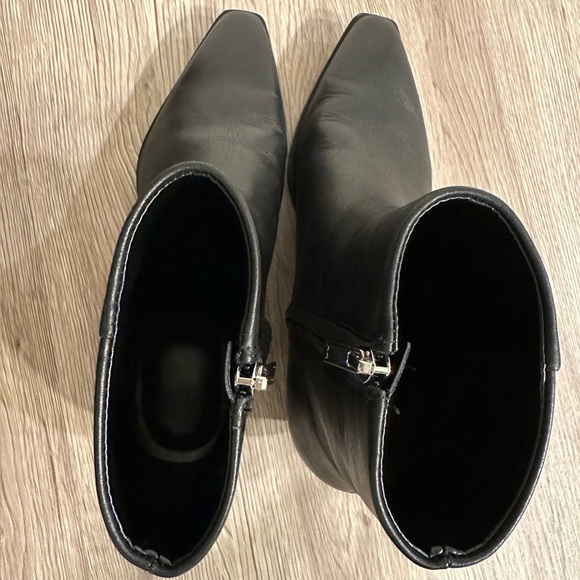 MARC FISHER | Black Leather Booties - Picture 2 of 5